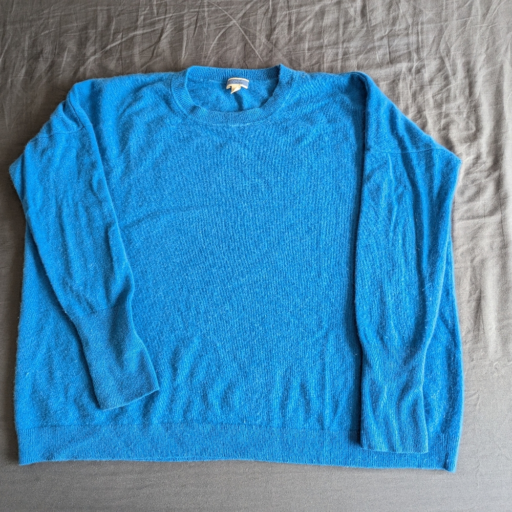 J. Crew 100% Cashmere Boyfriend Sweater Crewneck Size M NWOT